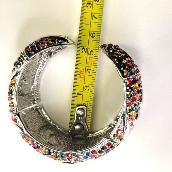 Multicolored Cuff Bangle Bracelet - Picture 11 of 16